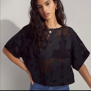 Aritzia Wilfred Blayze Lace Blouse, Small